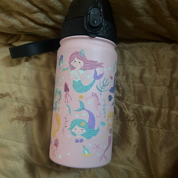 Sweat Mermaids🧜‍♀️14OzKids👧🏻Insulated Stainless Steel Water💦Bottle wStrawLid - Picture 4 of 10